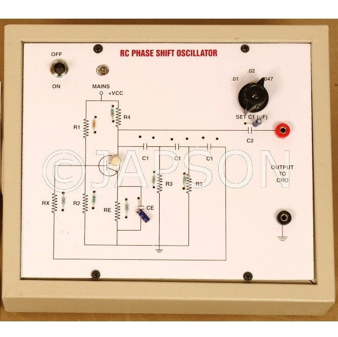 RC Phase Shift Oscillator Experiment Apparatus RC Phase Shift Oscillator Experiment Apparatus